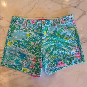 Lilly Pulitzer Knit Callahan Shorts in Gustavia Green